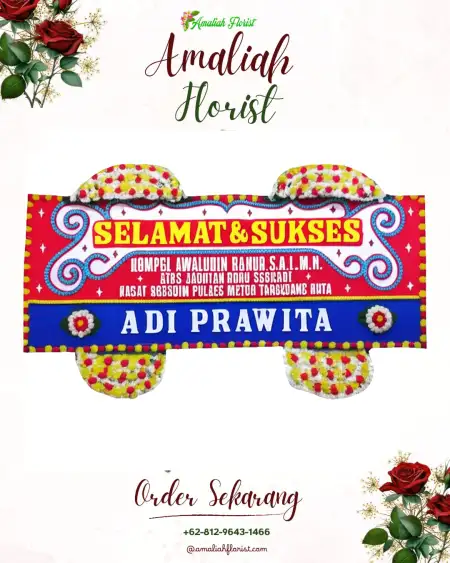 Papan Bunga Ucapan Selamat Cipelem